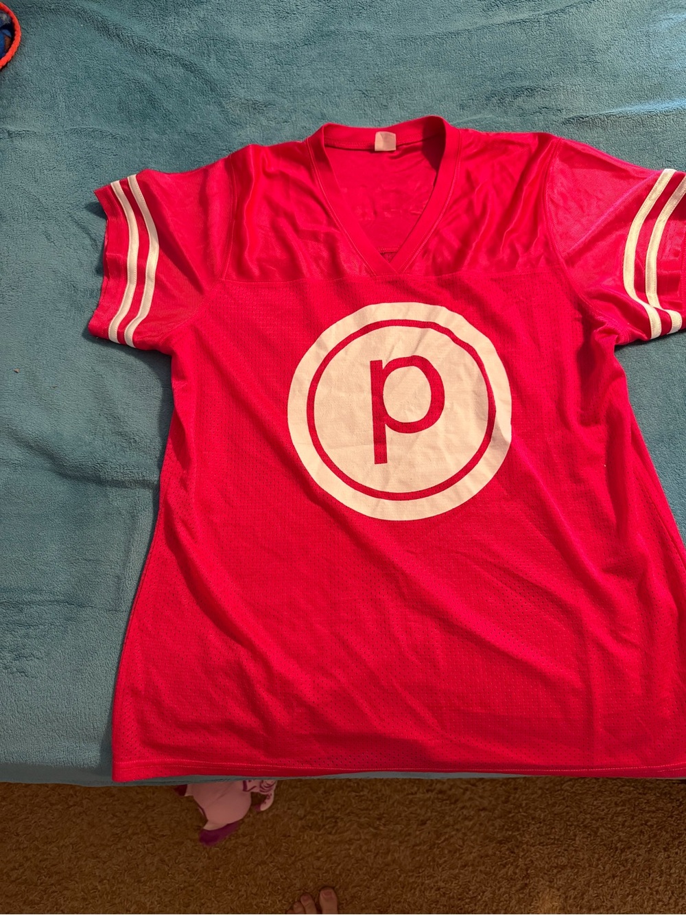 Pure Barre hot pink Jersey with White Target P Logo